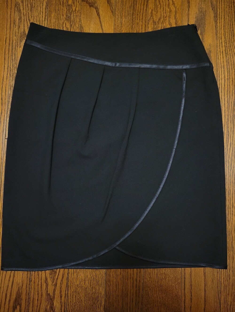 Esprit Classic Black Women's Wrap Pencil Skirt, Size US 8